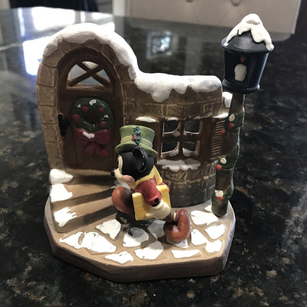 Vintage Mickey Mouse Christmas Figure Made In Italy By Anri Disney Numbered 485