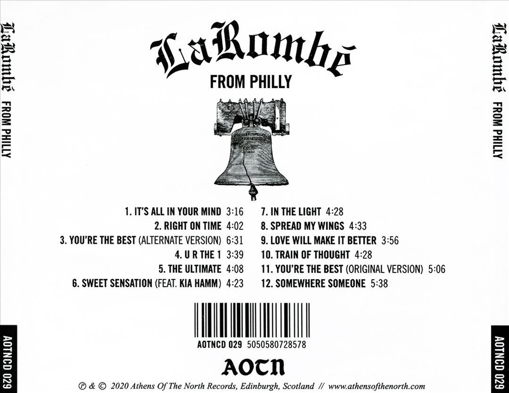 LAROMBÉ FROM PHILLY NEW CD