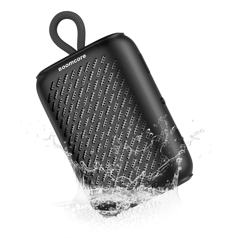 Portable Waterproof Bluetooth Speaker with 12H Stereo Sound, Compact Design