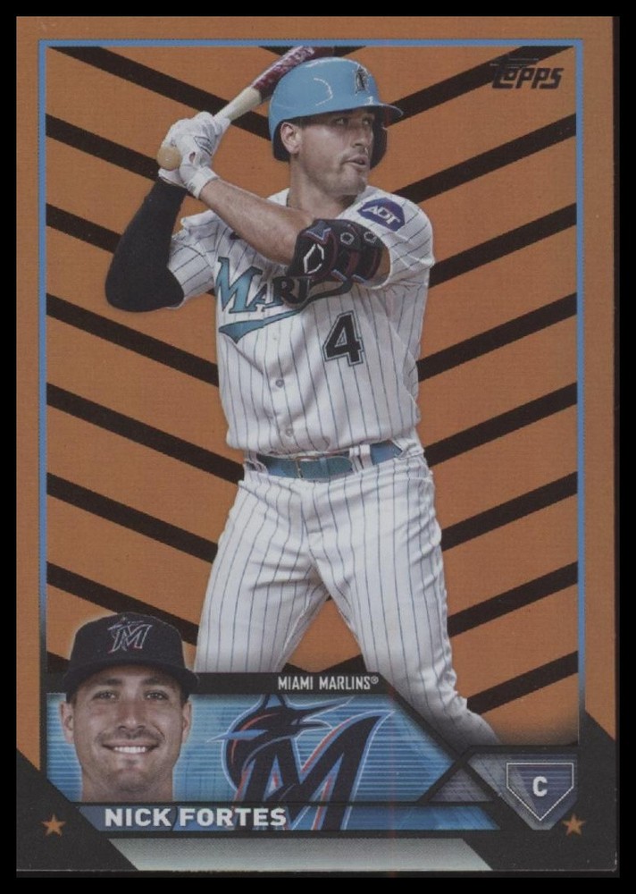 2023 Topps Update Nick Fortes #US73 Orange & Black Foil Parallel