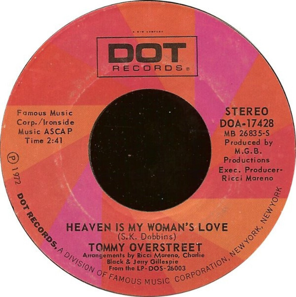 Tommy Overstreet - Heaven Is My Woman's Love (7