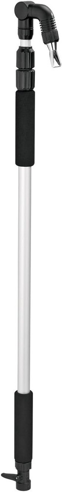 Telescoping Gutter Cleaner Wand with Hose Attachment for Car Wash in Black