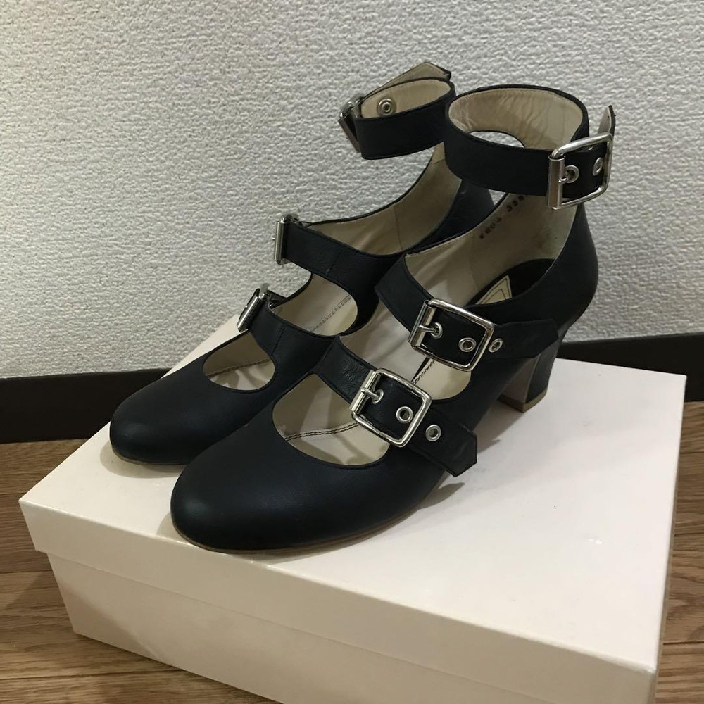 Vivienne Westwood Women 5.0US Genuine Leather Triple Strap Shoes Women Designer