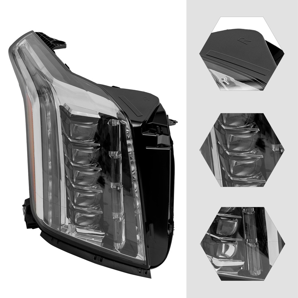 For 2015-2020 Cadillac Escalade ESV LED Headlight Headlamp Right Passenger Side