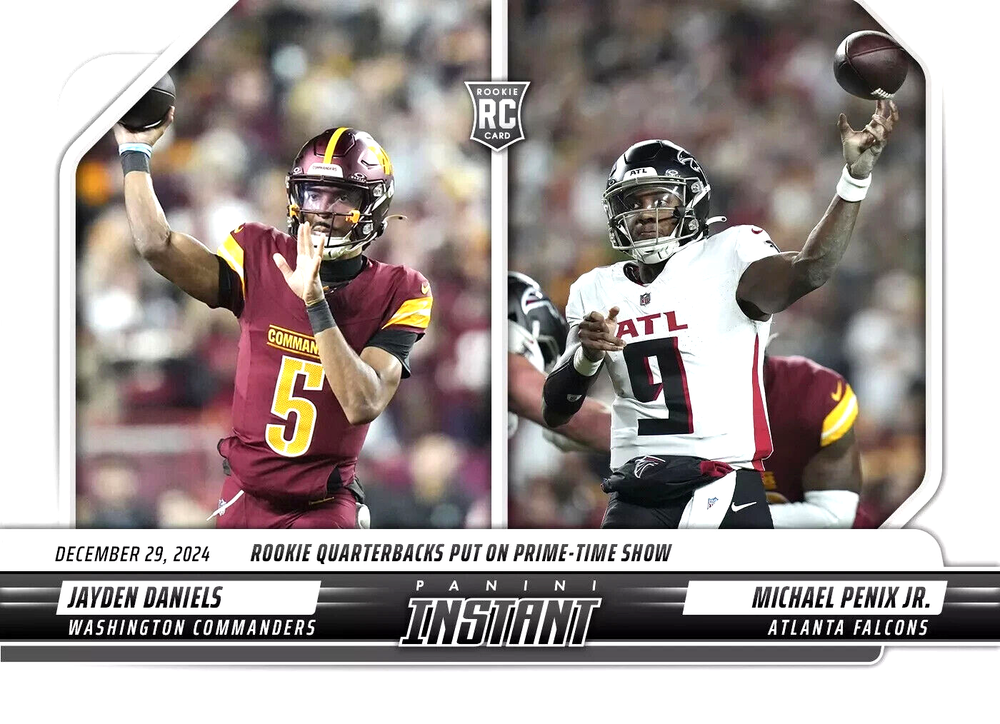 Presale Jayden Daniels & Michael Penix 2024 PANINI GRADED GEM-MT 10 Rookie #241-image