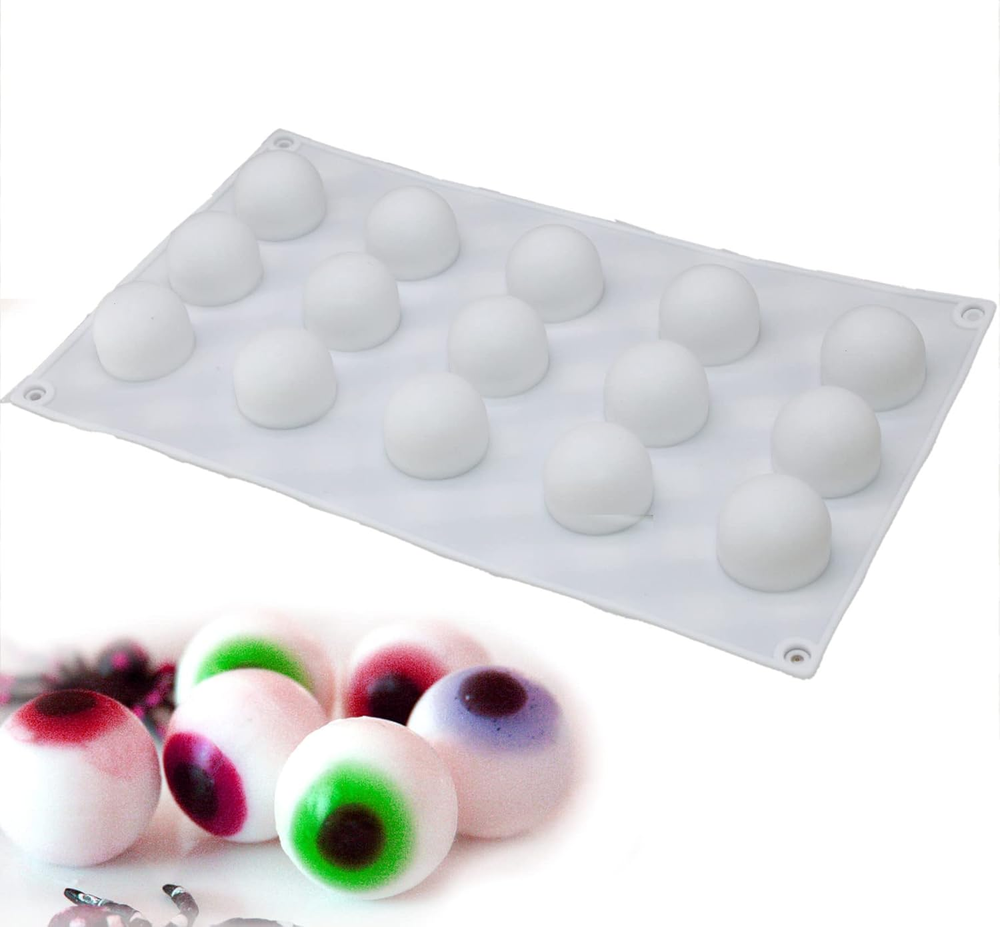 3D Ice Ball Eyeball Chocolate Bath Bomb round Soap Candy 1Inch Maker M