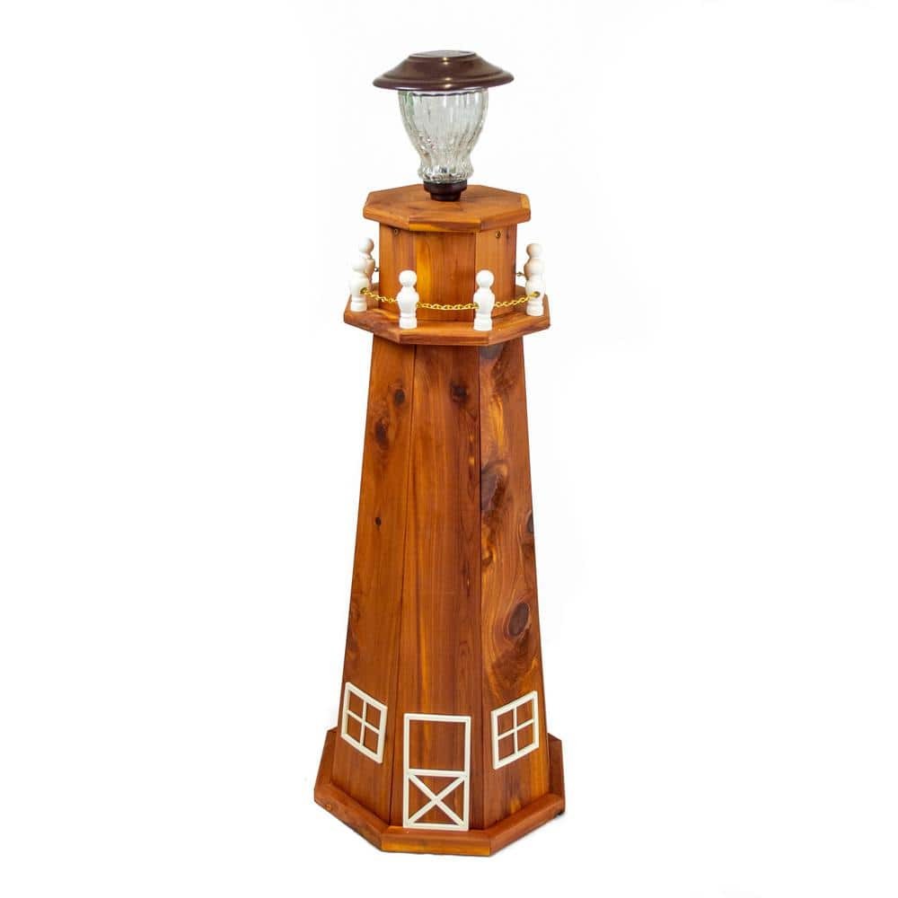 Amish Handcrafted Eastern Cedar Lighthouse Traditional Design