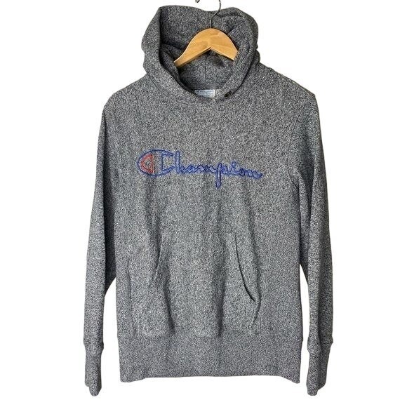 Vintage champion ladies hoodie sweat shirt reverse weave gray size Medium M