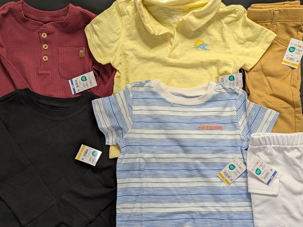 Garanimals Toddler Boys Clothes Bundle - 6pc Lot - Sizes 24M & 2T - NWT Polo