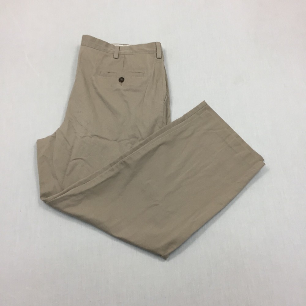 Dockers Chino Trousers Cotton Pants Straight Fit Mens Size 40W 30L Beige