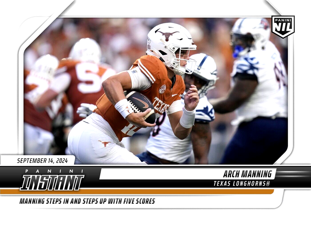 Presale ARCH MANNING 2024 Panini Instant GRADED GEM-MINT 10 Rookie CARD #AMB-image