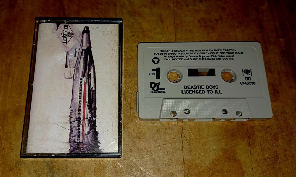 BEASTIE BOYS LICENSED TO ILL VINTAGE CASSETTE TAPE DEF JAM RAP HIP-HOP (1986) 🔥