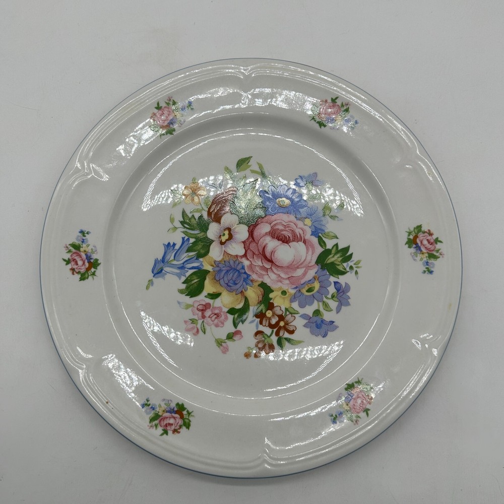 Vintage Tabletops Unlimited VICTORIA China Round Platter Scalloped Chop Plate