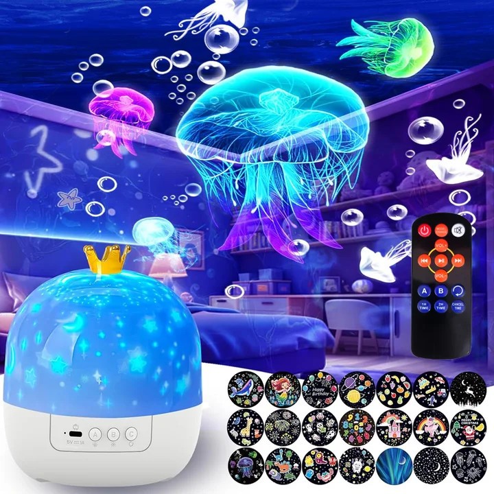 Star Projector Galaxy Night Light Bluetooth Speaker with Remote for Kids Bedroom