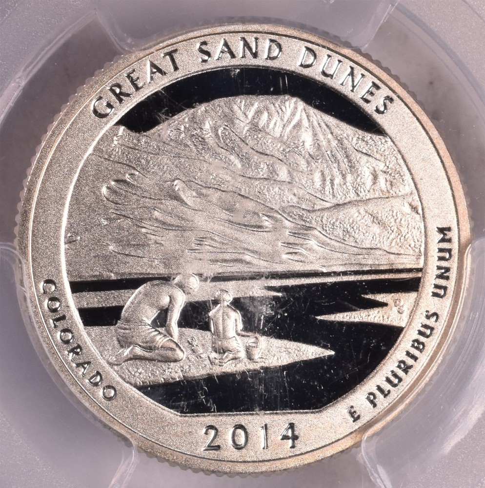 2014-S Great Sand Dunes Silver Quarter - PCGS PR69 DCAM First Strike Limited Ed