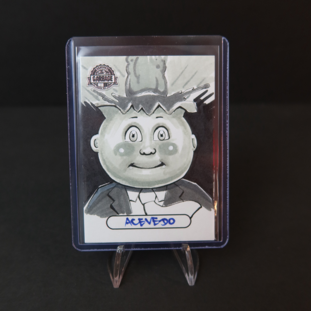 2022 Garbage Pail Kids California Takeover Sketch Card Adam Bomb by Acevedo CS