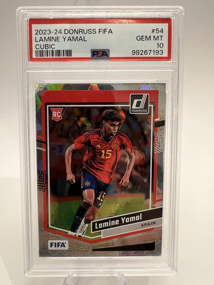 2023-24 Donruss FIFA Cubic #54 Lamine Yamal RC Rookie PSA 10