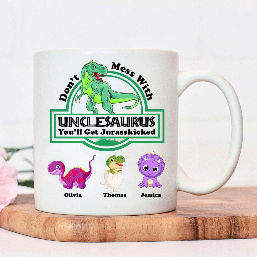 Unclesaurus Mug Father's Day Mug Mug For Uncle Gift For Father's Day Dinosaur