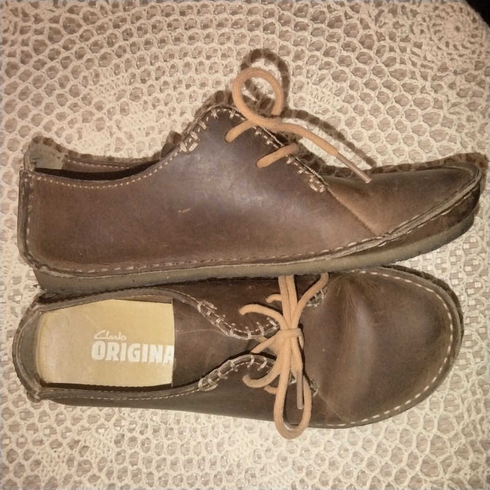 Clark’s original Brown Leather Casual loafers size 7
