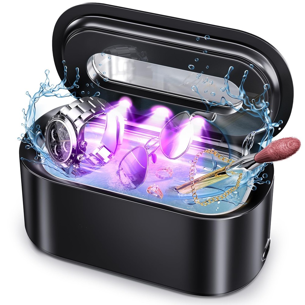 48KHz Ultrasonic Jewelry Cleaner for Jewelry Eyeglasses & More