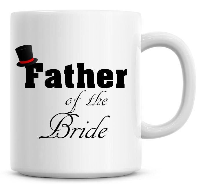 Personalized Father of the Bride White Coffee Mug – Wedding Gift Idea