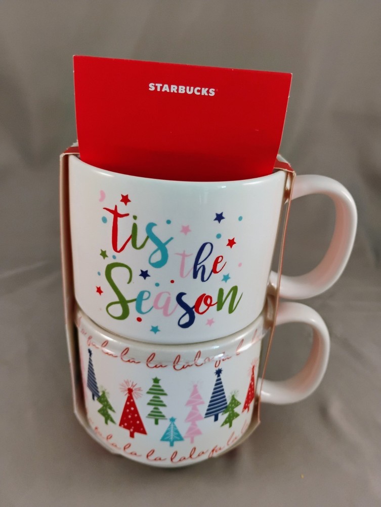 Starbucks Holiday Stackable Coffee Mugs Set  