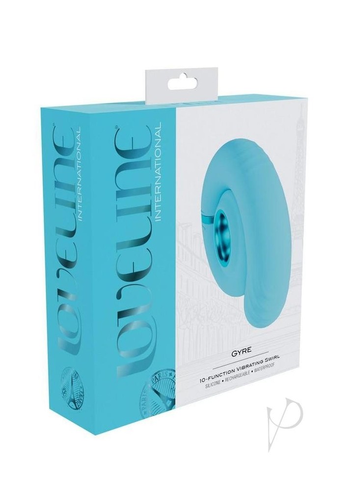LoveLine Gyre 10 Speed Rechargeable Swirl Vibrator - Blue
