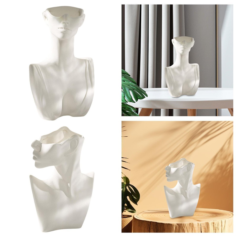 Abstract Human Body Vase Dried Flower Vase for Bookshelf NightStand Tabletop