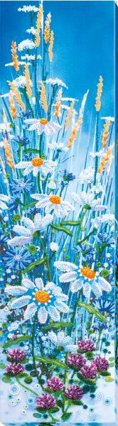 Bead embroidery kit Chamomile etude-1 needlework kit Art canvas beadwork pattern