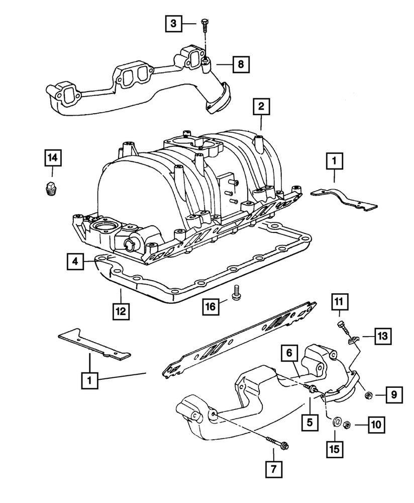 Genuine Mopar Intake Manifold Gasket Kit 4897383AD OEM Quality