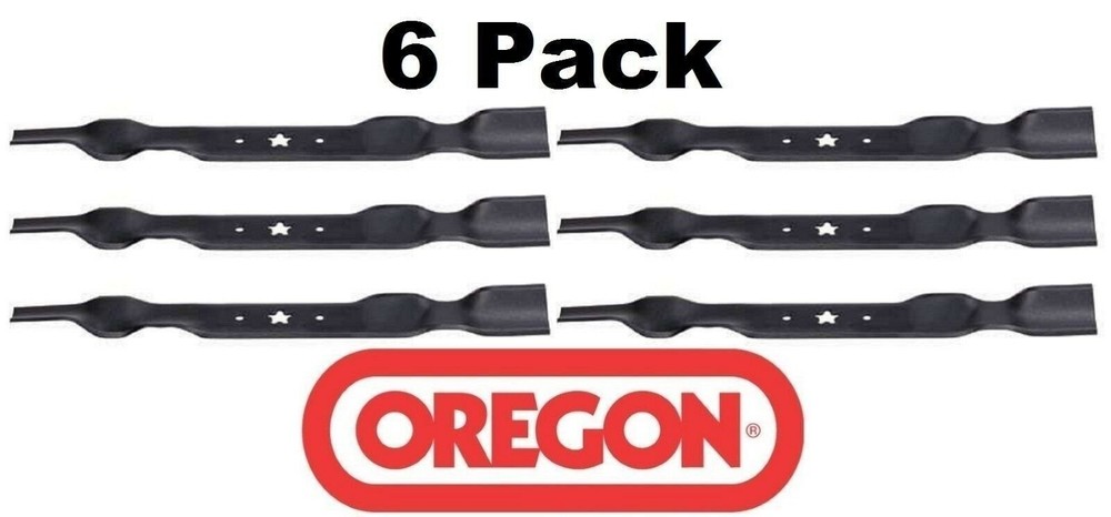 6 Pack Oregon 195-005 Mower Blades for Allis Chalmers 21546095