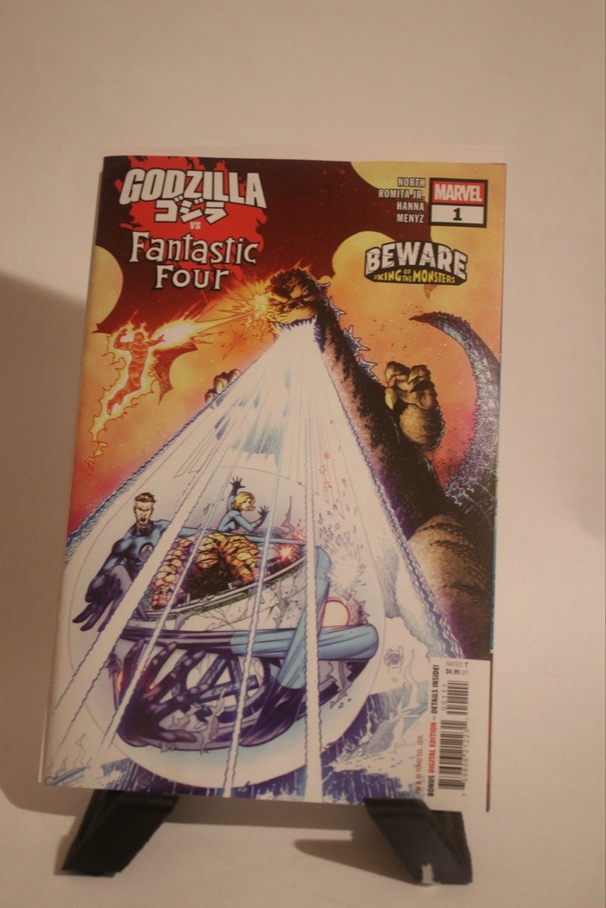 Godzilla vs Fantastic Four #1 2025 Marvel Comics Featuring King Ghidorah as Herald
