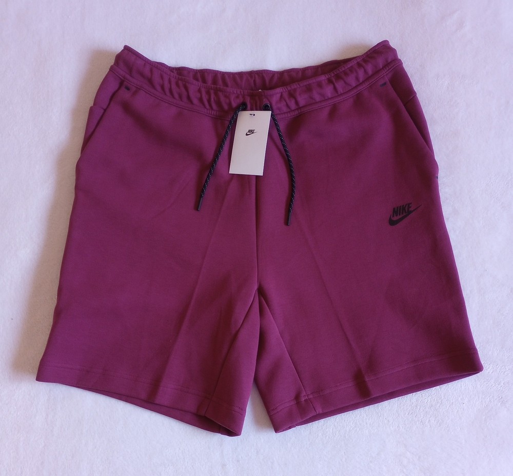 Nike Sportswear Men's Tech Fleece Shorts Rosewood Size L Large CU4503-653 New