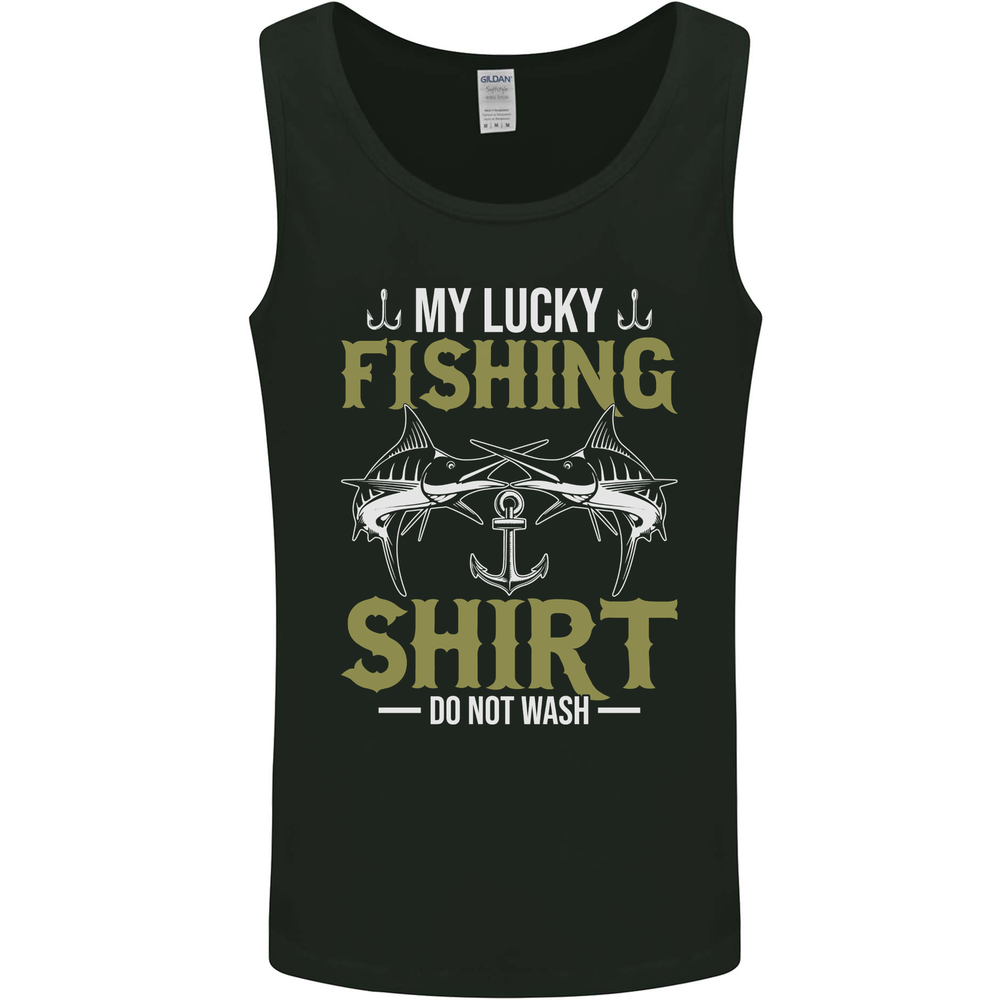 Do Not Wash My Lucky Fishing Funny Fisherman Mens Vest Tank Top