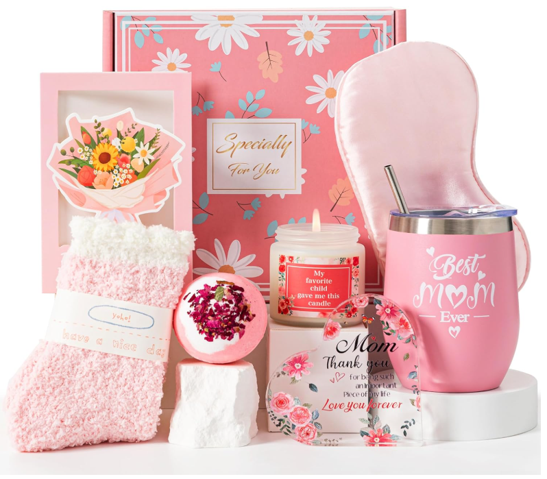 Unique Mother's Day Gift Box Set - Birthday Gift Basket for Mom from Daughter or Son-image