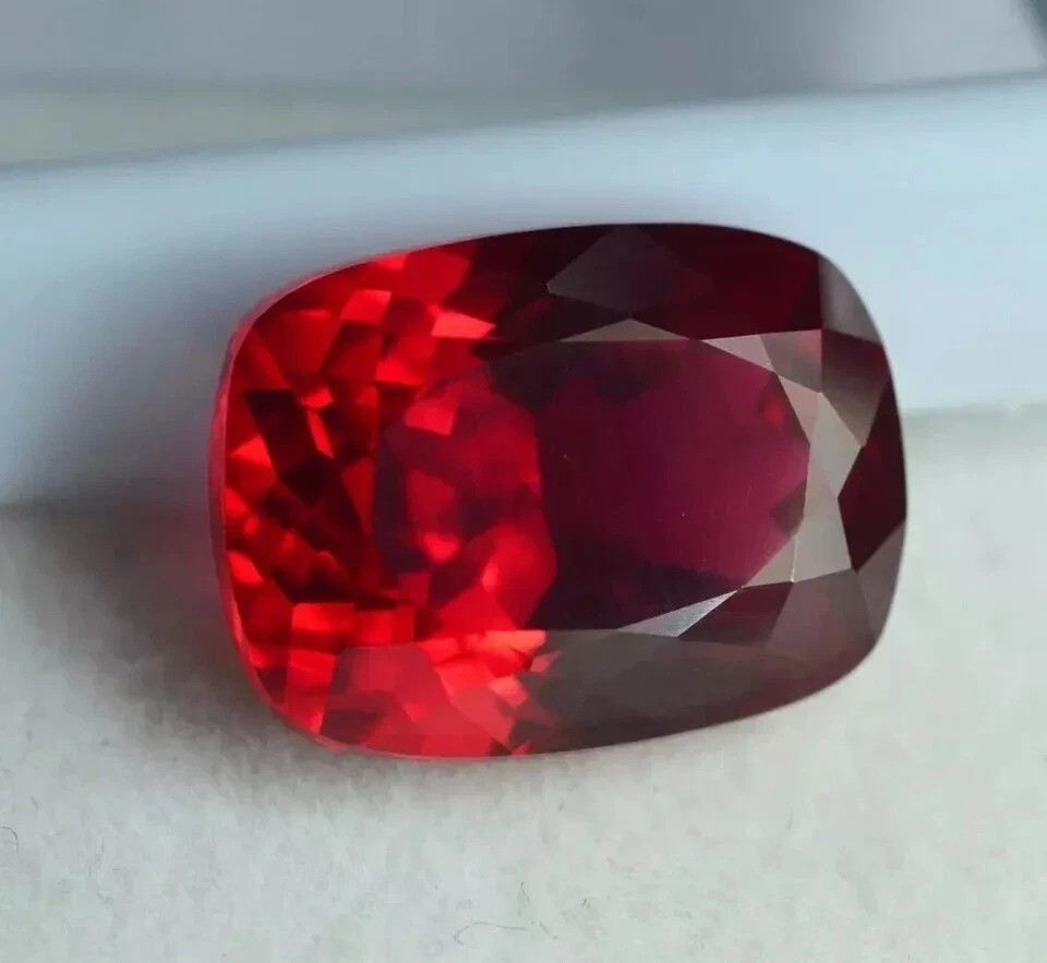 Burmese Red Ruby Natural Cushion Cut 95+ Ct EGL Certified Loose Gemstone