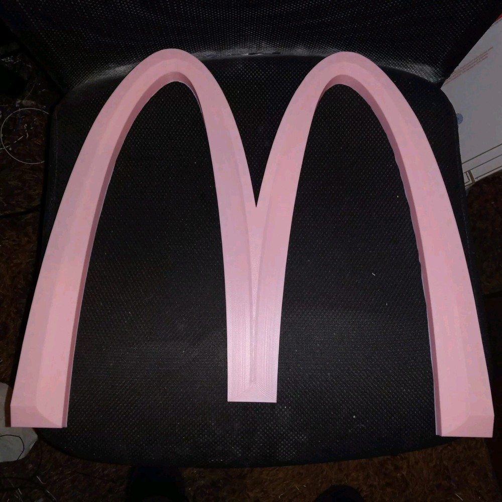 PINK McDonald’s Big “M” 3D Advertising Sign Golden Arches 19