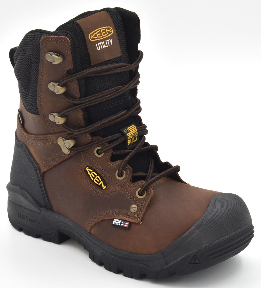 Keen Utility Mens Independence 8 Inch Soft Toe Waterproof Work Boot 1027675