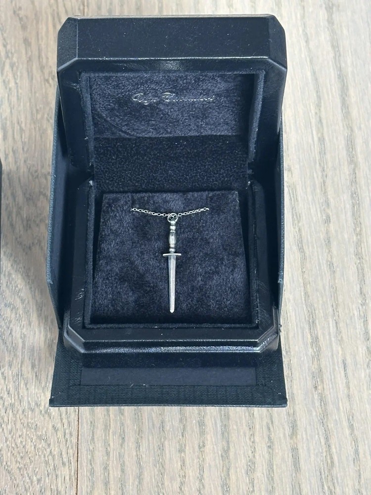 Ugo Cacciatori Silver Gladius Dagger Pendant Necklace SSENSE