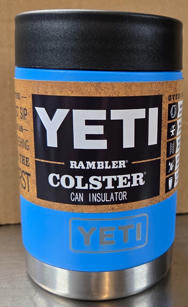 Yeti Rambler Colster Insulator for 12oz Cans in Aqua Blue