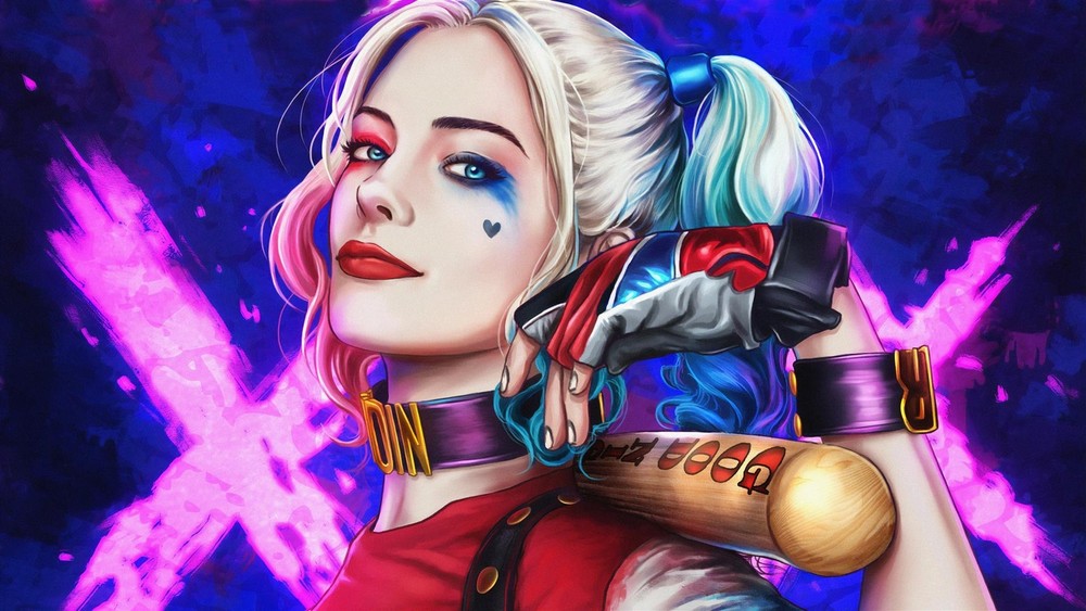 Harley Quinn DC Metal Art Print Comics Poster 8in x 12in Lot Up