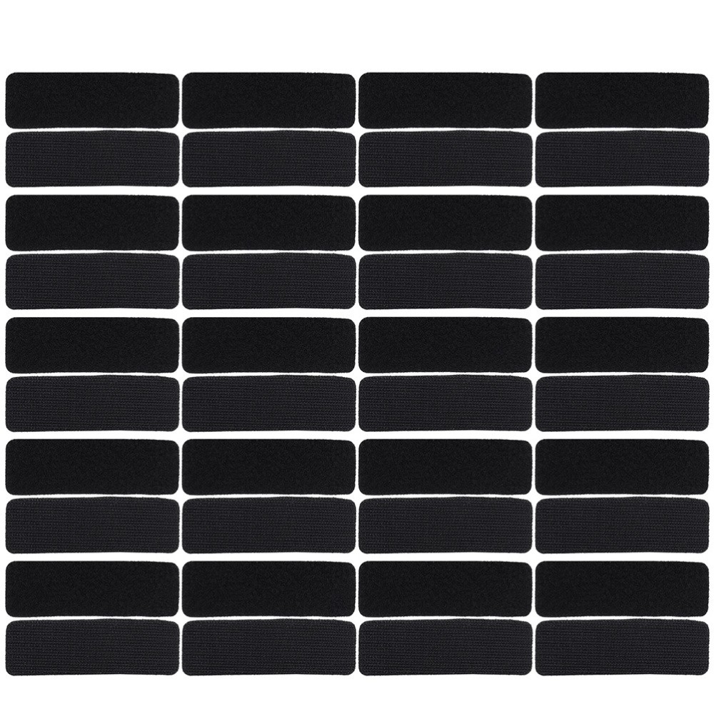 30-Pack Double-Sided Carpet Tape Strips with Rounded Corners