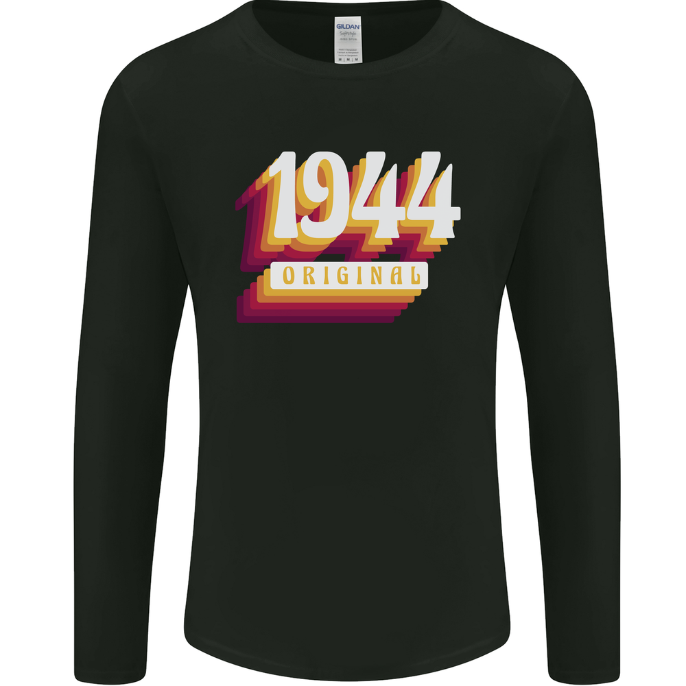 Retro 81st Birthday Original 1944 Mens Long Sleeve T-Shirt