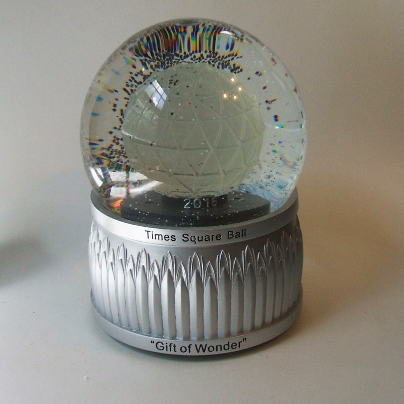 Waterford 2016 Times Square New Years Eve Ball Snowglobe Music Box Lighted 8 In.-image