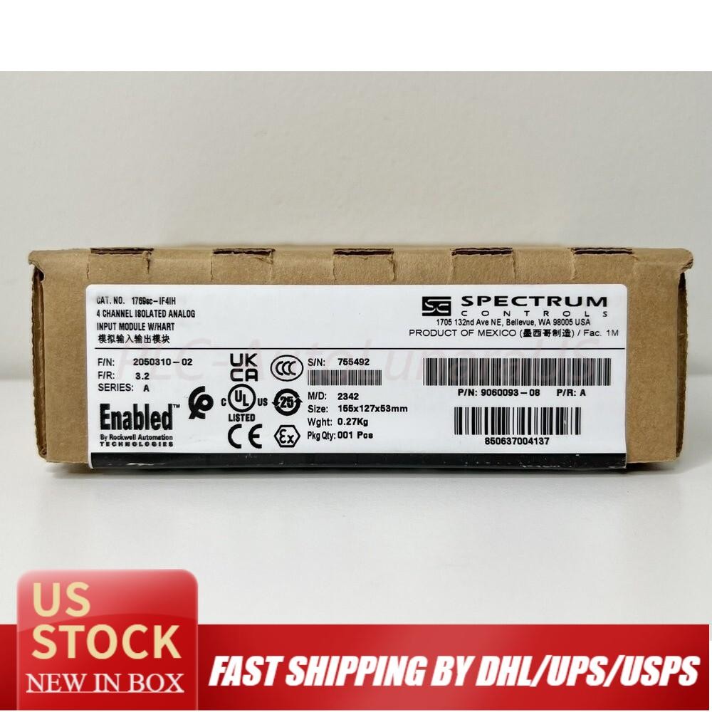 AB 1769SC-IF4IH Spectrum Controls 4 Channel Analog Input Module HART US Free Tax