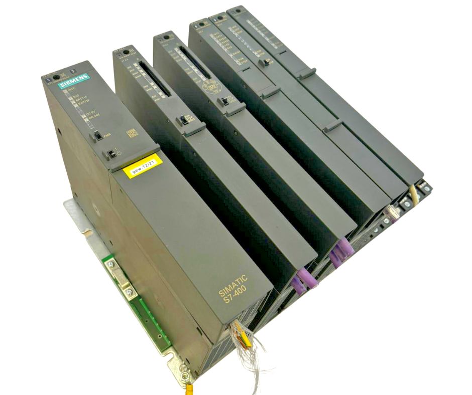 Siemens SIMATIC S7 Unit PS407 20A + 416-2XP07-0AB0 + CPU416F-2 + CP443