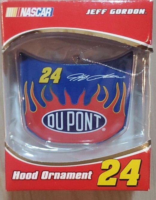 Jeff Gordan Nascar Hood Ornament 24 TREVCO 2005 Damaged Box
