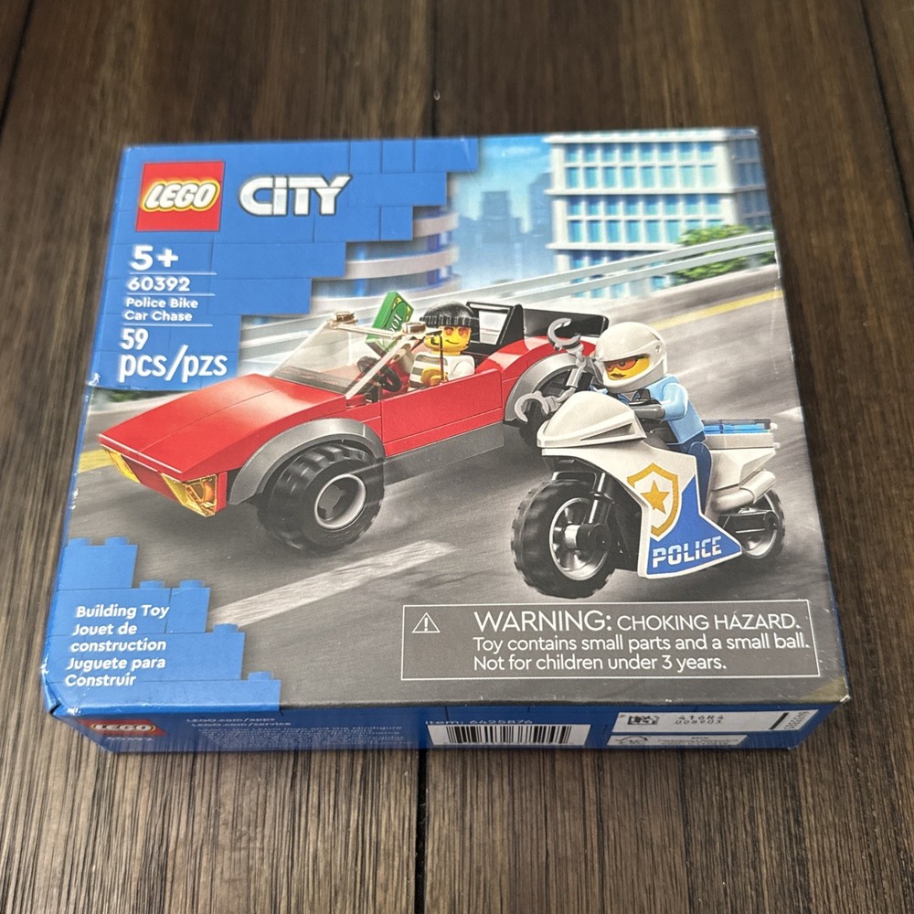 LEGO City Police Chase Toy Set with Racing Car and Motorbike 60392