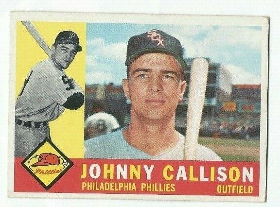 1960 Topps Johnny Callison #17 Baseball Card Vintage MLB