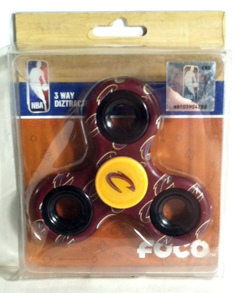 Cleveland Cavaliers NBA Cavs 3-Way Diztracto Spinnerz Basketball Toy by FOCO